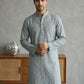 Foil Printed Cotton Blend Kurta ( 65KO 5523Blue ) [FF] [A-14]