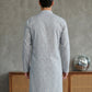 Foil Printed Cotton Blend Kurta ( 65KO 5523Blue ) [FF] [A-14]