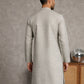 Foil Printed Cotton Blend Kurta ( 65KO 5523Off-White ) [FF] [A-14]