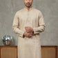 Foil Printed Cotton Blend Kurta ( 65KO 5523Peach ) [FF] [A-14]