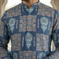 Abstract Floral Printed Kurta ( 65KO 5524Blue )