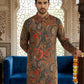 Paisley Printed Kurta ( 65KO 5524Brown )