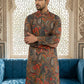 Paisley Printed Kurta ( 65KO 5524Brown )