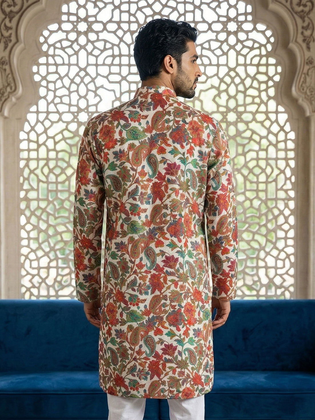 Paisley Floral Printed Kurta ( 65KO 5524Multi )
