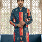 Geometric Printed Kurta ( 65KO 5524Navy )
