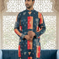 Geometric Printed Kurta ( 65KO 5524Navy )