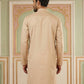 Men Silk Blend Embroidered Kurta ( 65KO 5525Peach )