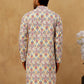 Men’s Printed & Embroidered Kurta ( 65KO 5529Multi )