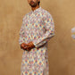 Men’s Printed & Embroidered Kurta ( 65KO 5529Multi )