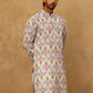 Men’s Printed & Embroidered Kurta ( 65KO 5529Multi )