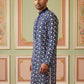 Floral Embroidered Viscose Rayon Kurta ( 65KO 5533Peacock )