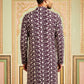 Floral Embroidered Viscose Rayon Kurta ( 65KO 5533Purple )