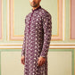 Floral Embroidered Viscose Rayon Kurta ( 65KO 5533Purple )