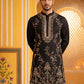 Men’s Imported Japanese Embroidered Kurta ( 65KO 5538Black )