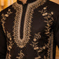 Men’s Imported Japanese Embroidered Kurta ( 65KO 5538Black )