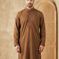 Men’s Imported Japanese Embroidered Kurta ( 65KO 5541Brown )