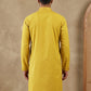 Men’s Imported Japanese Embroidered Kurta ( 65KO 5541Yellow )