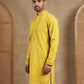Men’s Imported Japanese Embroidered Kurta ( 65KO 5541Yellow )