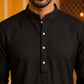 Men’s Silk Blend Thread Work Kurta ( 65KO 5543Black )