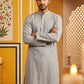 Men’s Silk Blend Thread Work Kurta ( 65KO 5543Grey )