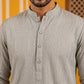 Men’s Silk Blend Thread Work Kurta ( 65KO 5543Grey )