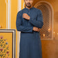 Men’s Silk Blend Thread Work Kurta ( 65KO 5543Peacock )