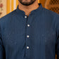 Men’s Silk Blend Thread Work Kurta ( 65KO 5543Peacock )