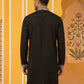Premium Imported Japanese Embroidered Kurta ( 65KO 5544Black )