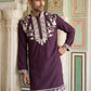 Premium Imported Japanese Embroidered Kurta ( 65KO 5544Purple )