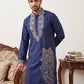 Navy Blue Japanese Embroidered Kurta ( 65KO 5545Navy )