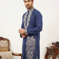 Navy Blue Japanese Embroidered Kurta ( 65KO 5545Navy )