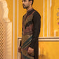 Black Japanese Embroidered Designer Kurta ( 65KO 5546Black )