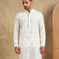 Imported Japanese Embroidered Kurta ( 65KO 5547White )