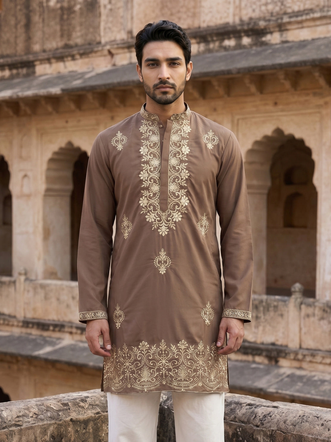 Japanese Fabric Embroidered Kurta
