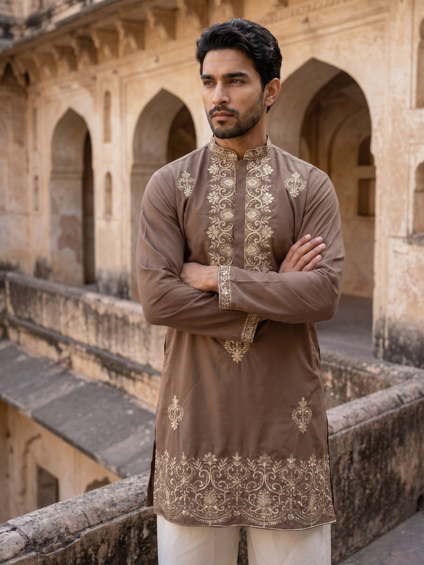 Japanese Fabric Embroidered Kurta