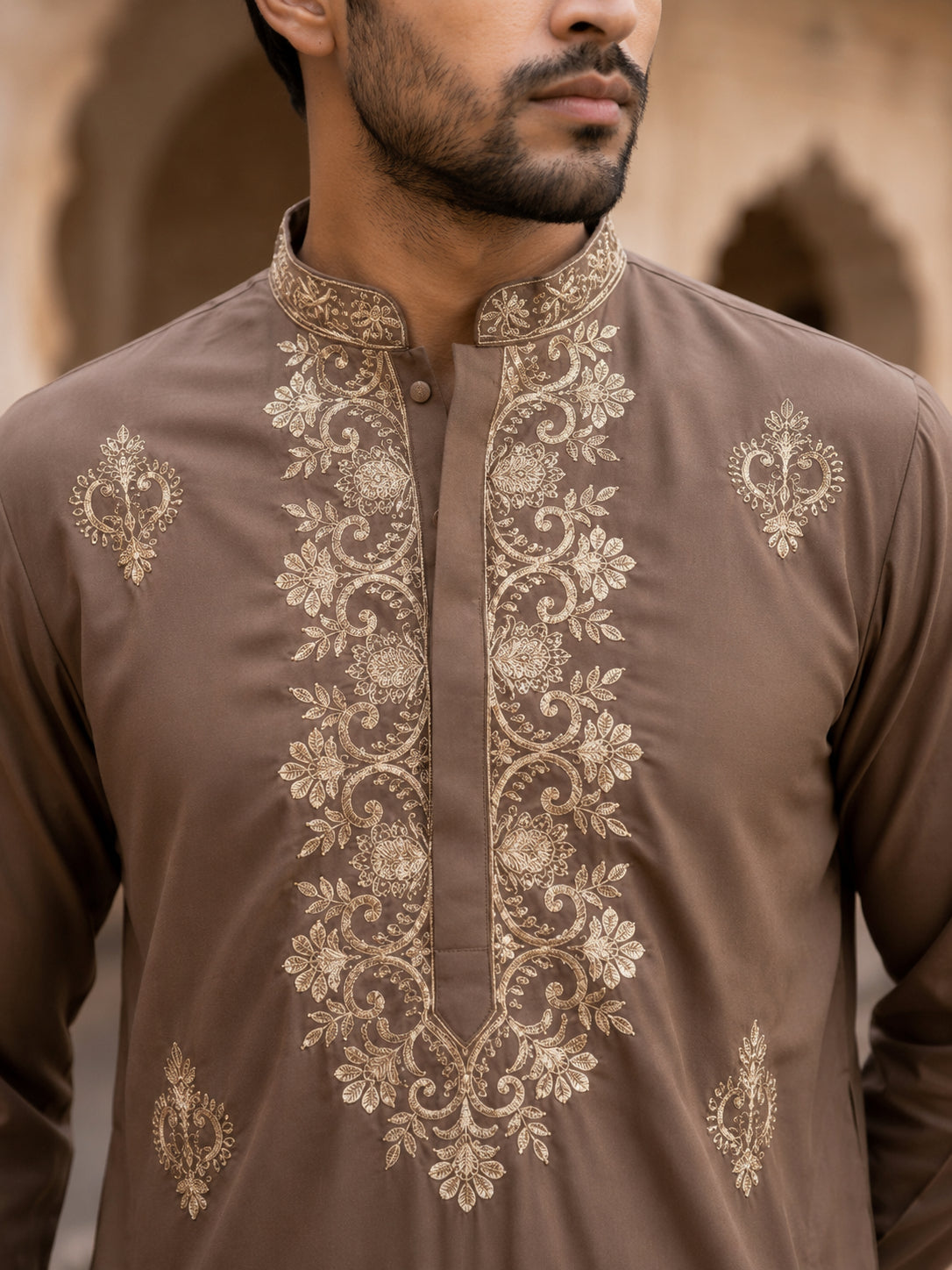 Japanese Fabric Embroidered Kurta