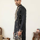 Cotton Blend Floral Embroidered Kurta