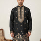 Cotton Blend Floral Embroidered Kurta