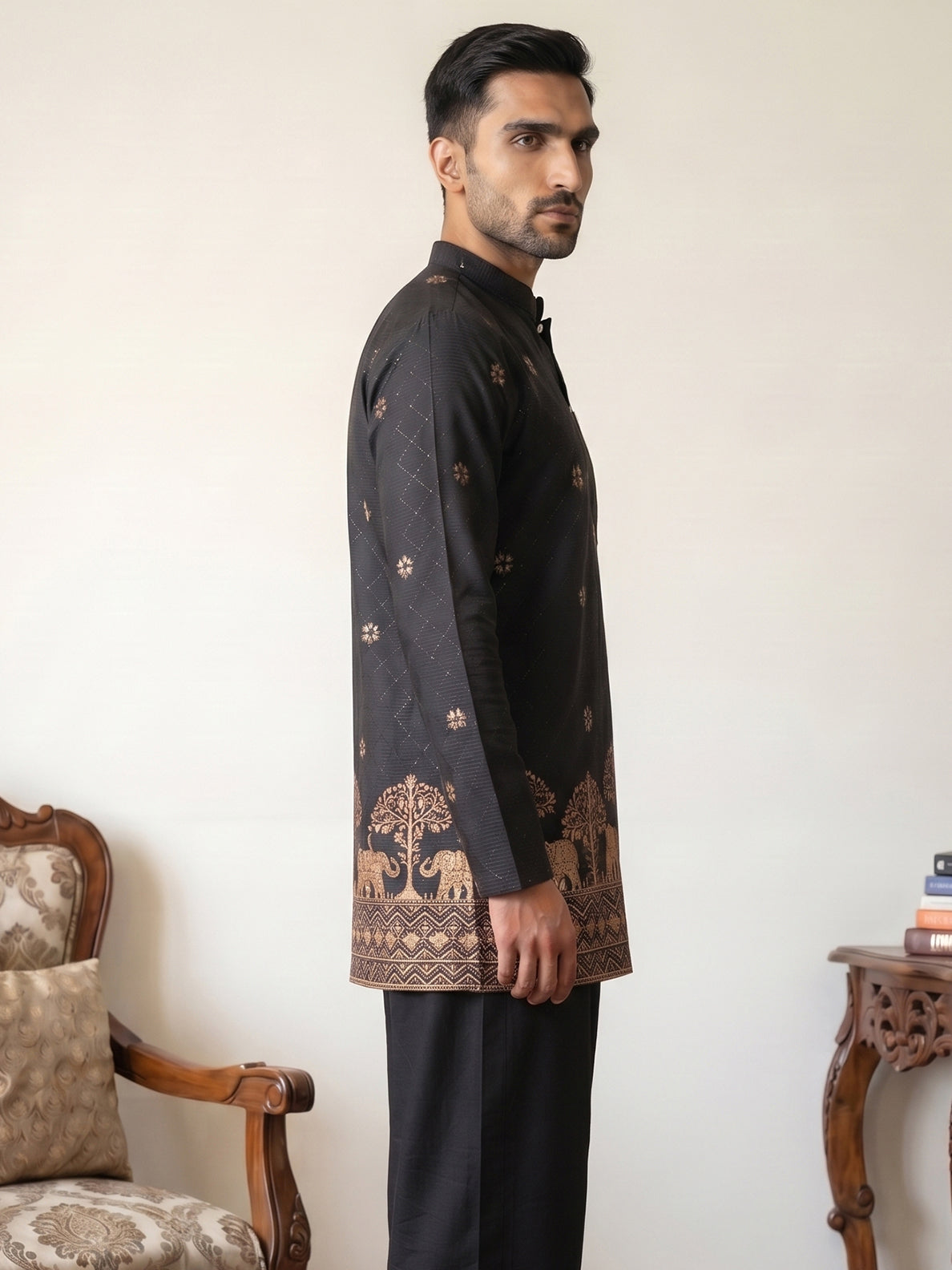 Premium Printed & Thread Work Kurta