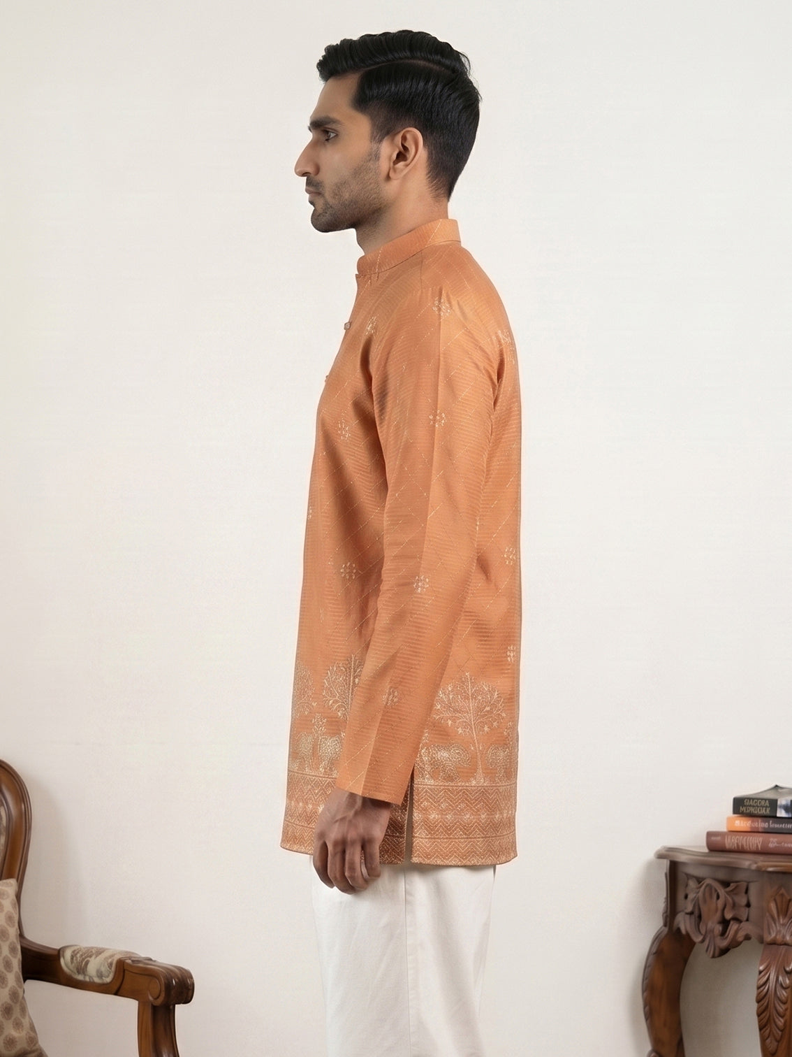 Premium Printed & Thread Work Kurta