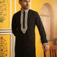 Men's Silk Blend Embroidered Kurta