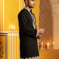 Men's Silk Blend Embroidered Kurta