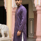 Men's Cotton Blend Embroidered Kurta