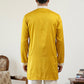 Men's Embroidered Silk Blend Kurtas