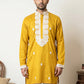 Men's Embroidered Silk Blend Kurtas