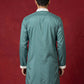 Men's Embroidered Silk Blend Kurtas