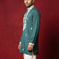 Men's Embroidered Silk Blend Kurtas