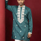 Men's Embroidered Silk Blend Kurtas