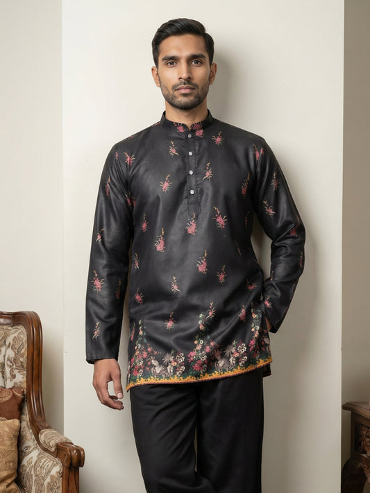 Men's Floral Printed Kurtas