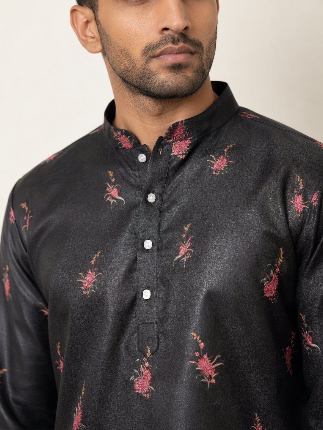 Men's Floral Printed Kurtas